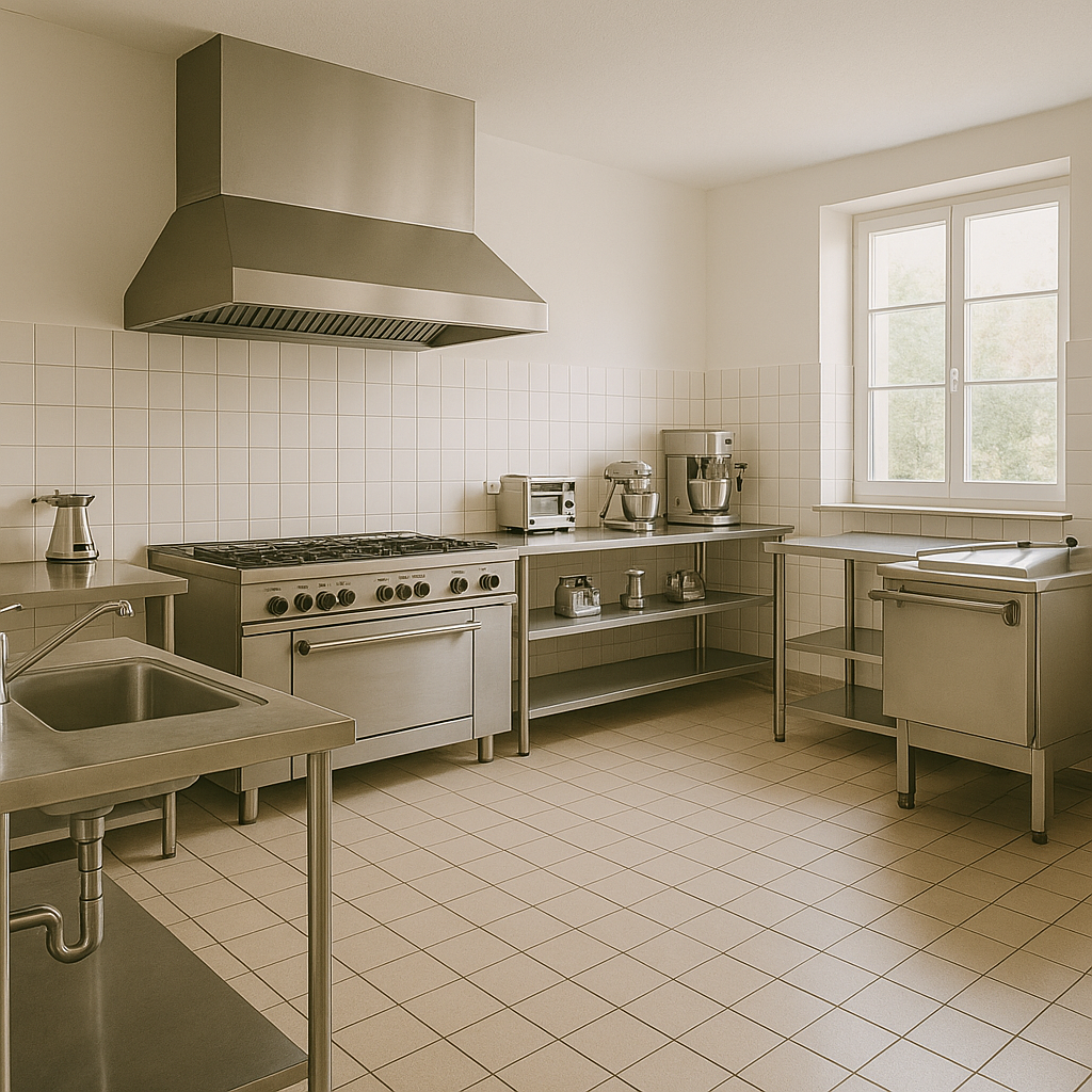 Große Küche zur Verfügung stellen