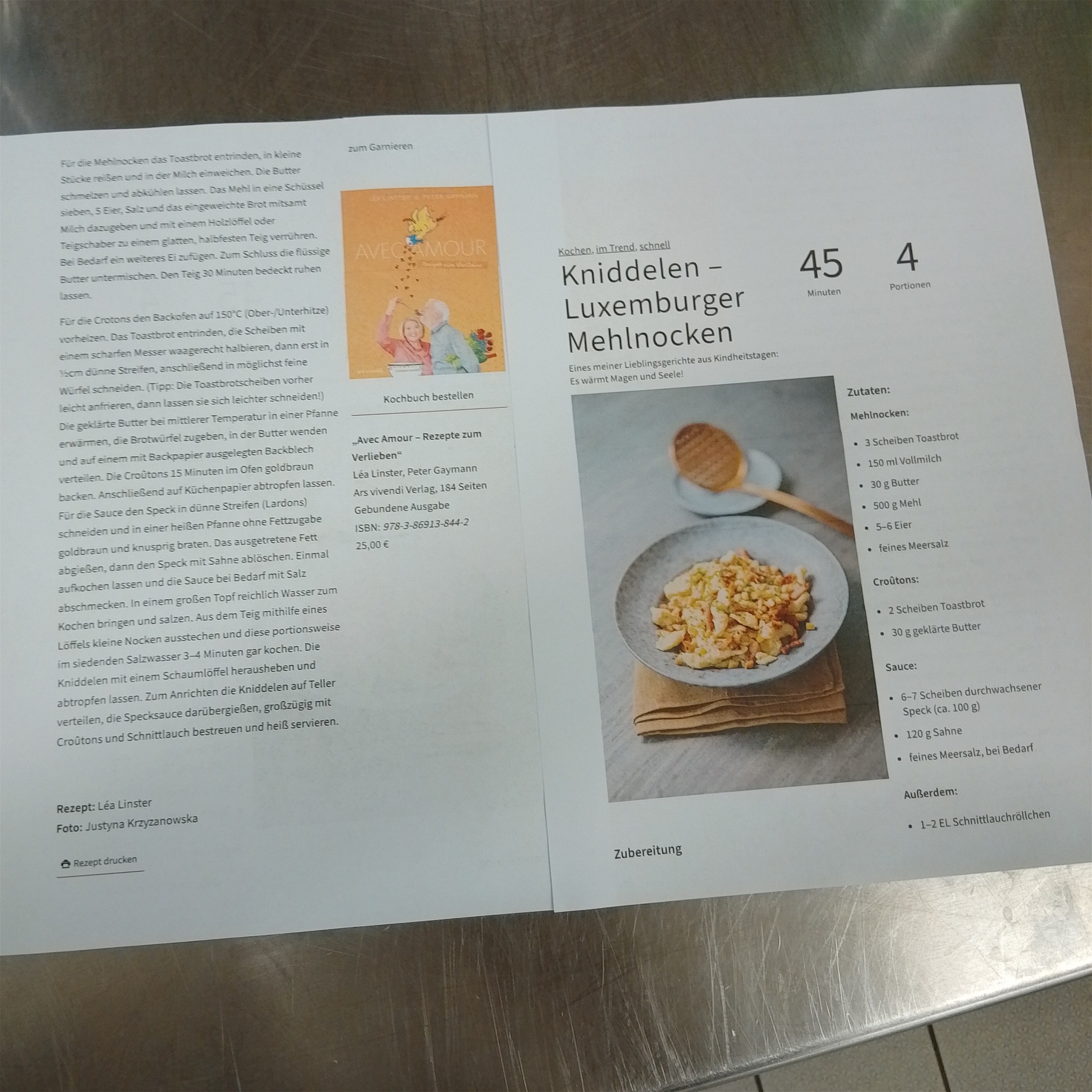 Freude beim Servieren